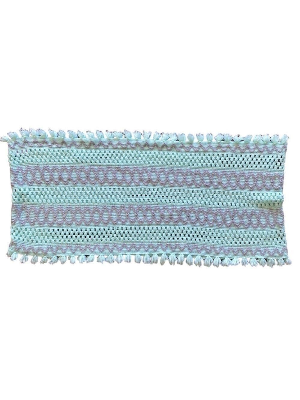 Justice Green Gray Knit Scarf